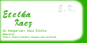 etelka kacz business card